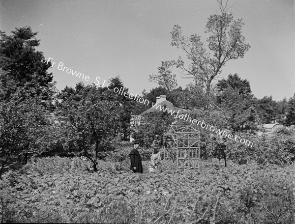 FR W F BROWNE P.P. IN GARDEN OF PAROCHIAL HOUSE